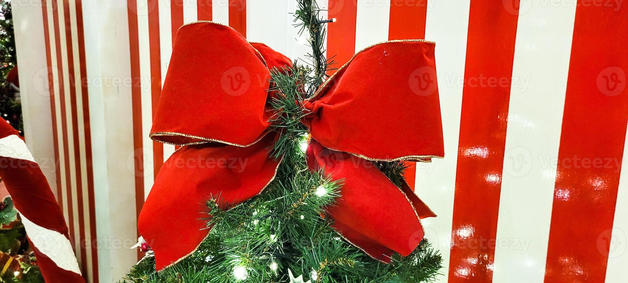 decorated and illuminated christmas tree, merry christmas 2023 photo