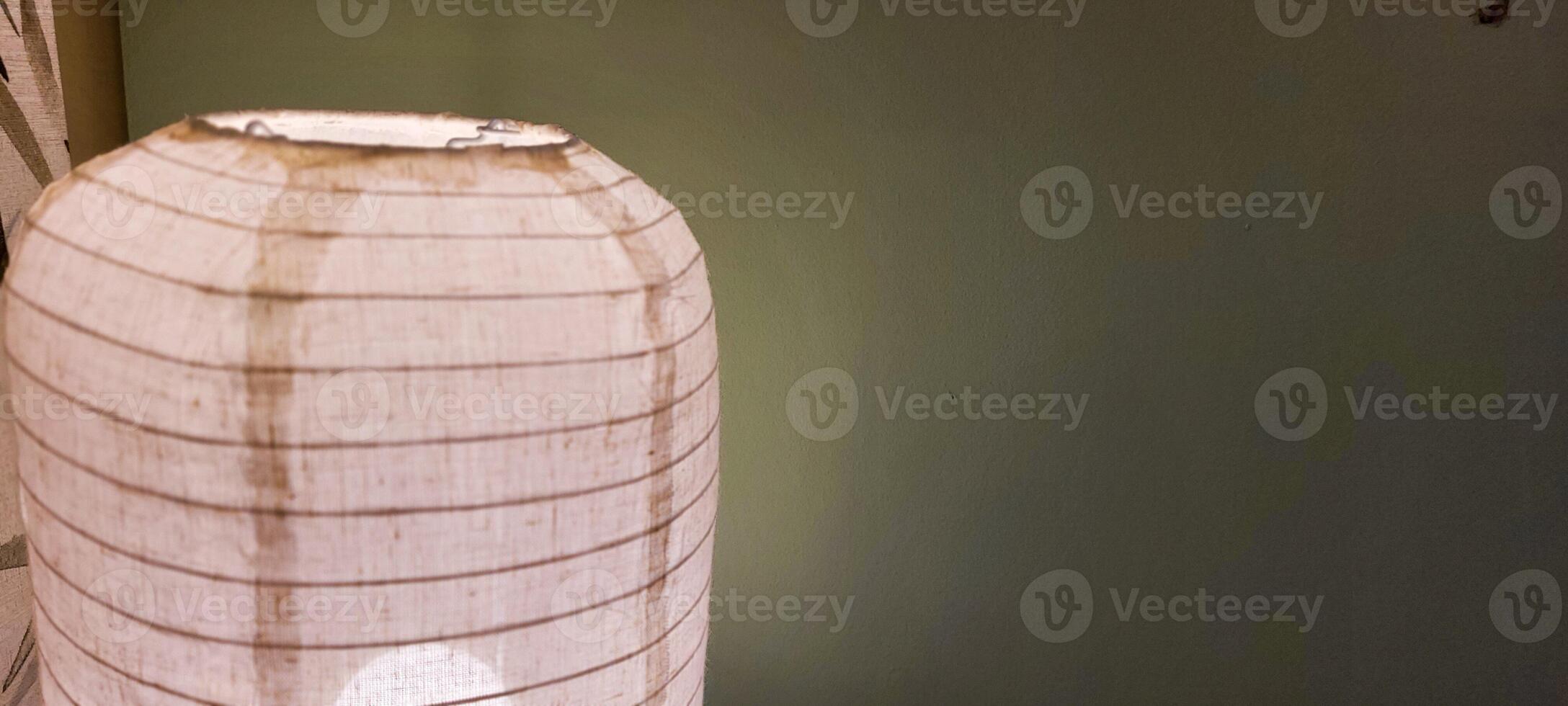 filament lamps with straw lamp photo