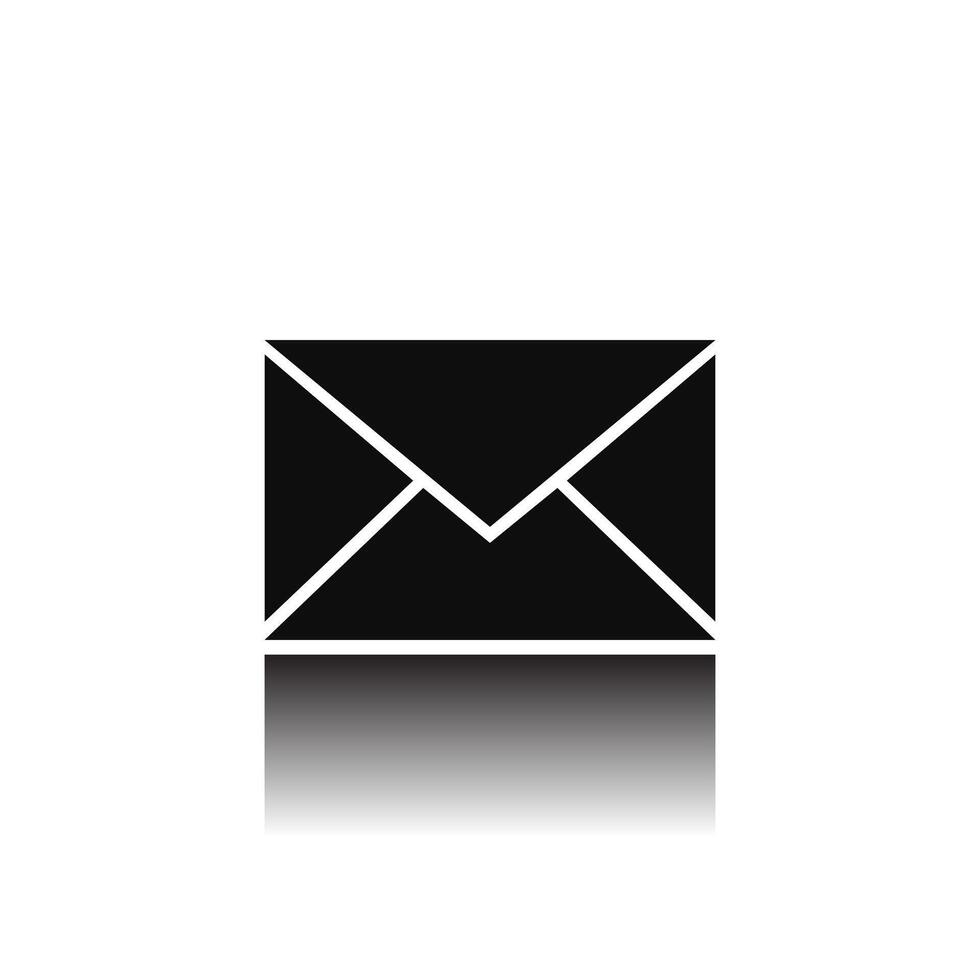 Mail web icon on white background vector