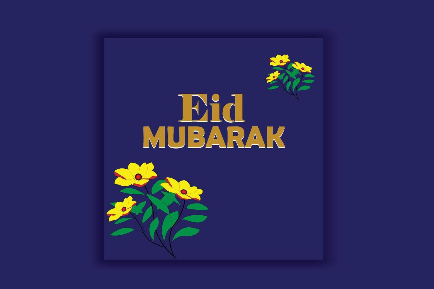Eid Mubarak and eid ul-fitr social media banner template vector