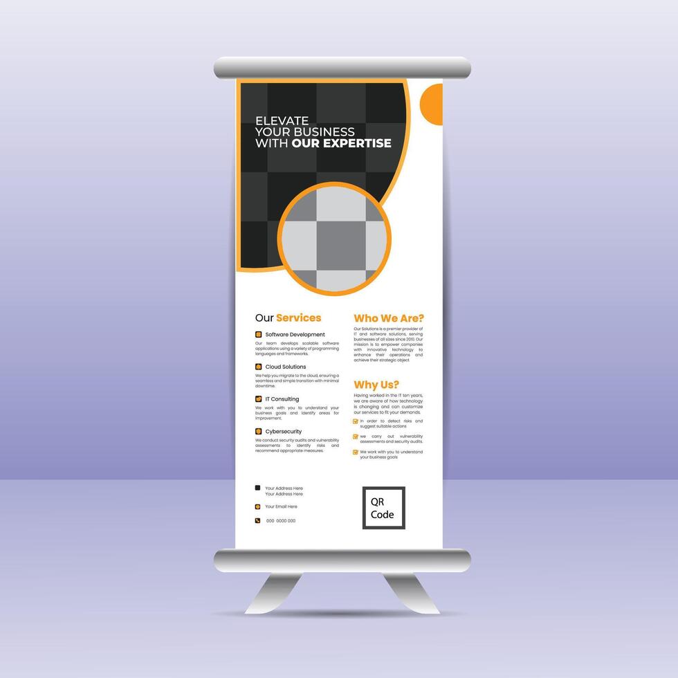 Business Roll Up Set. Standee Design. Banner Template, Abstract Blue Geometric Triangle Background , flyer, presentation, leaflet, j-flag, x-stand, x-banner, exhibition display vector