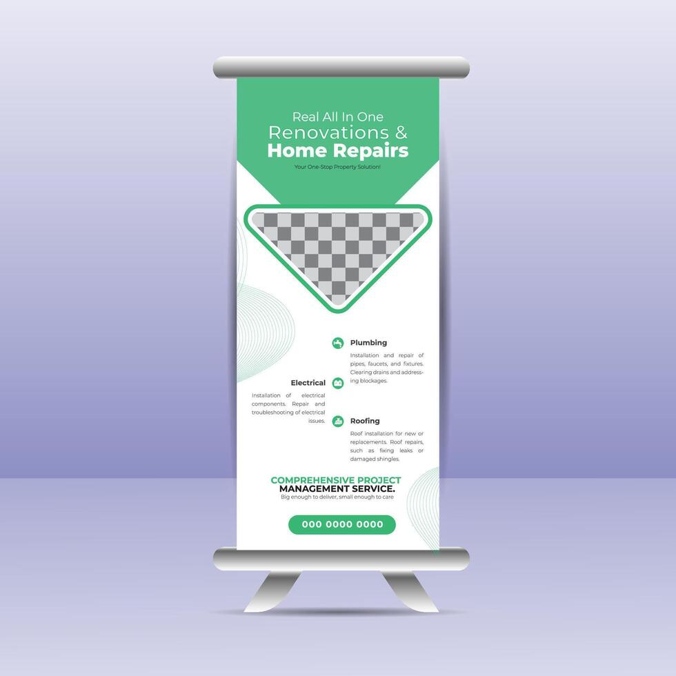 Business Roll Up Set. Standee Design. Banner Template, Abstract Blue Geometric Triangle Background , flyer, presentation, leaflet, j-flag, x-stand, x-banner, exhibition display vector