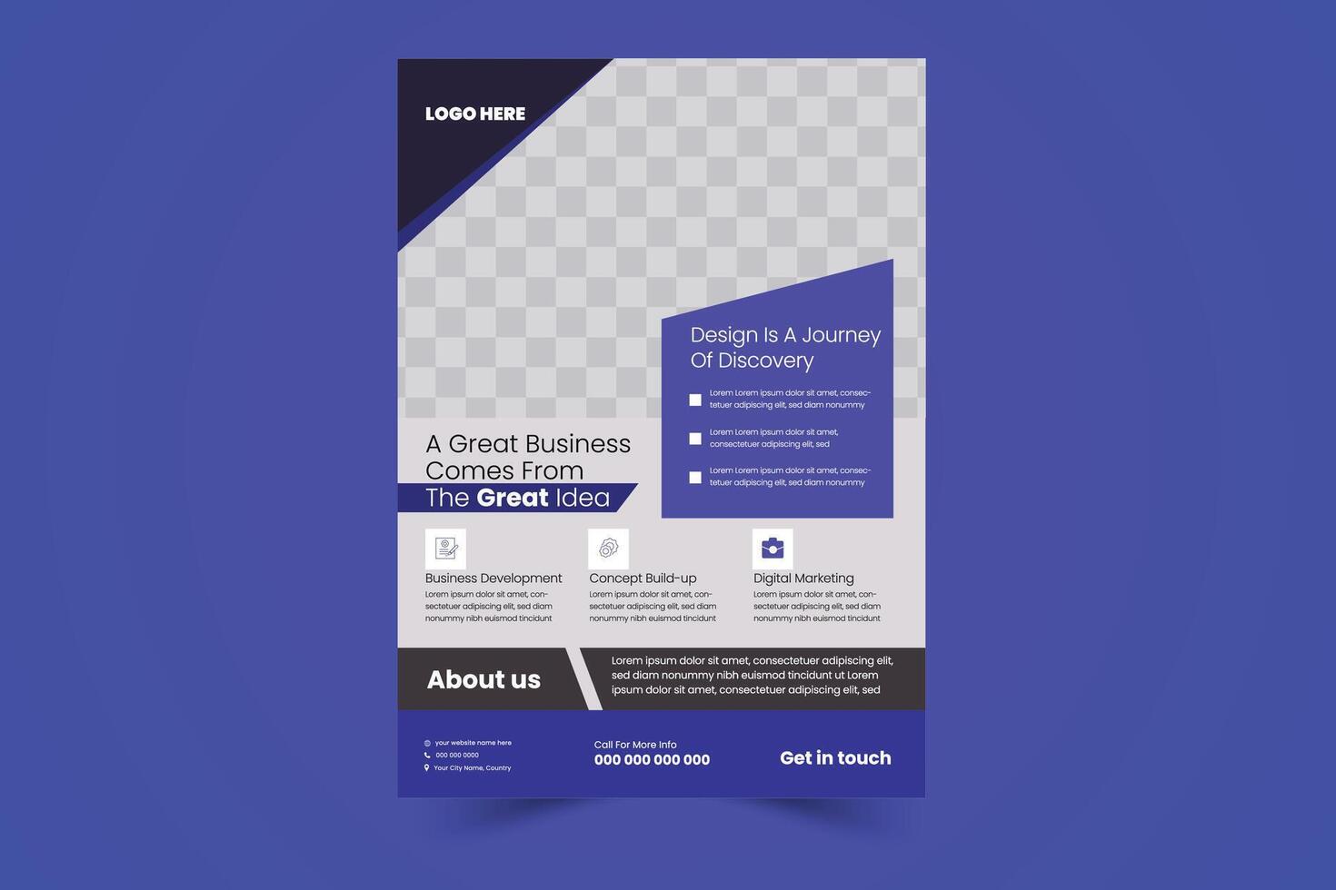 Creative corporate business flyer template design set, Geometric shape, perfect for creative professional business, trendy creative corporate vector