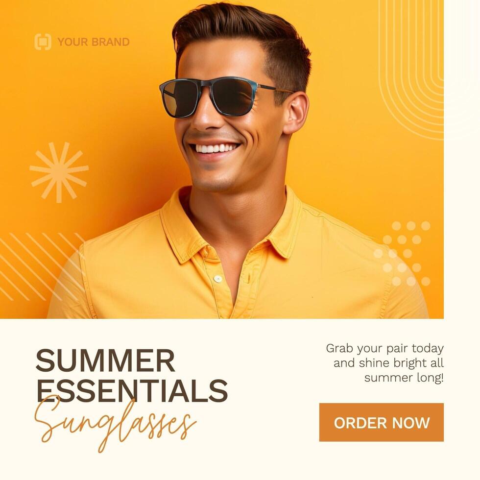 Summer Essentials Sunglasses IG template