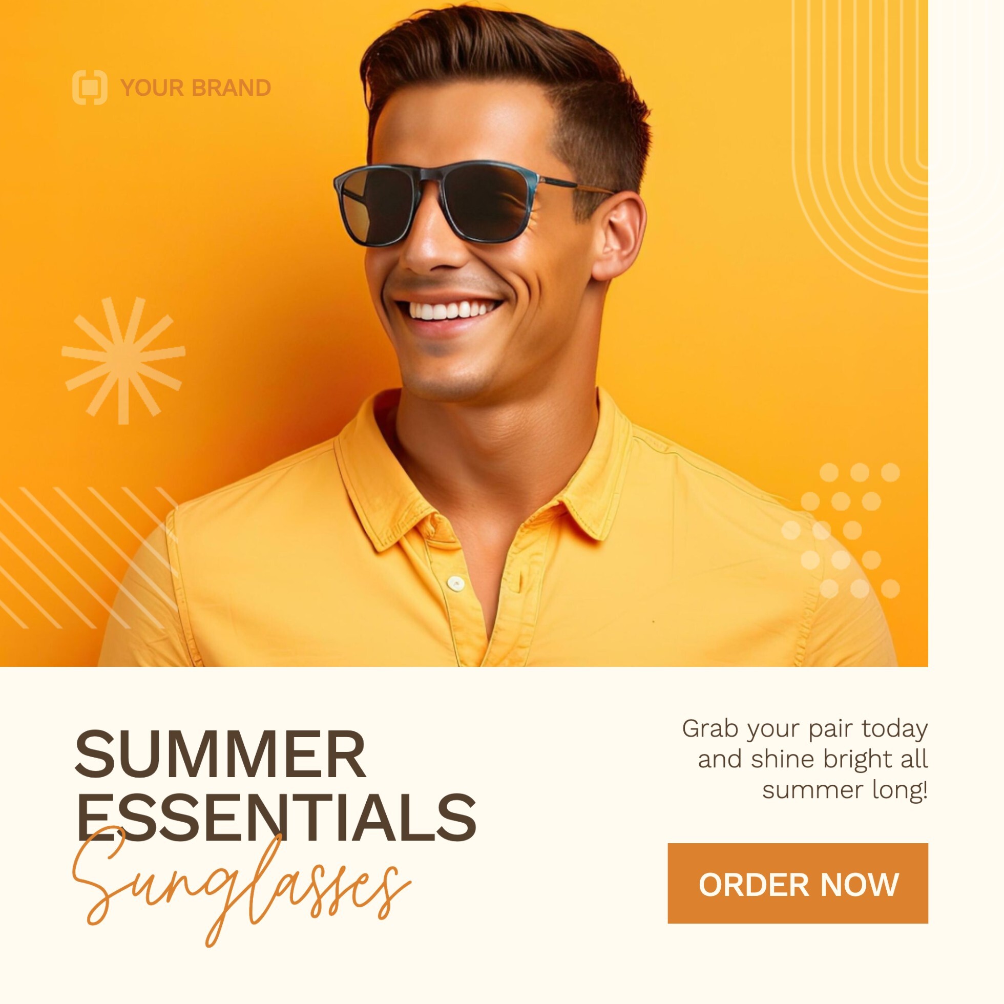 Summer Essentials Sunglasses IG template 48405872 Template