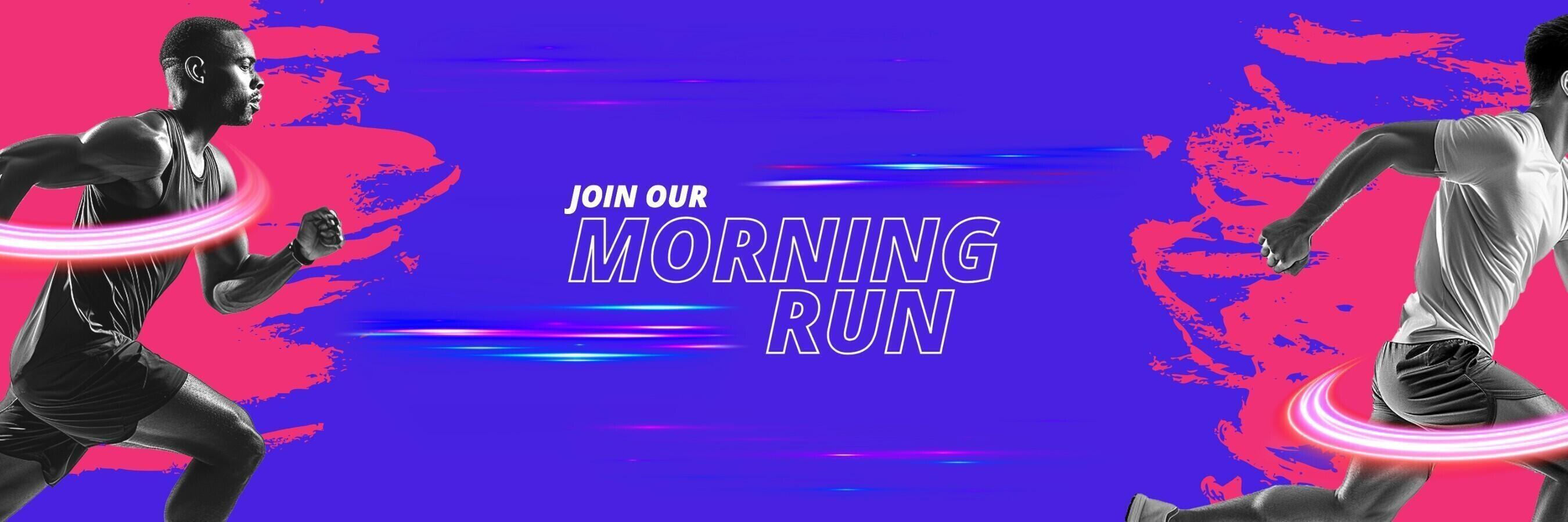 Morning Run Community Social Media Header template