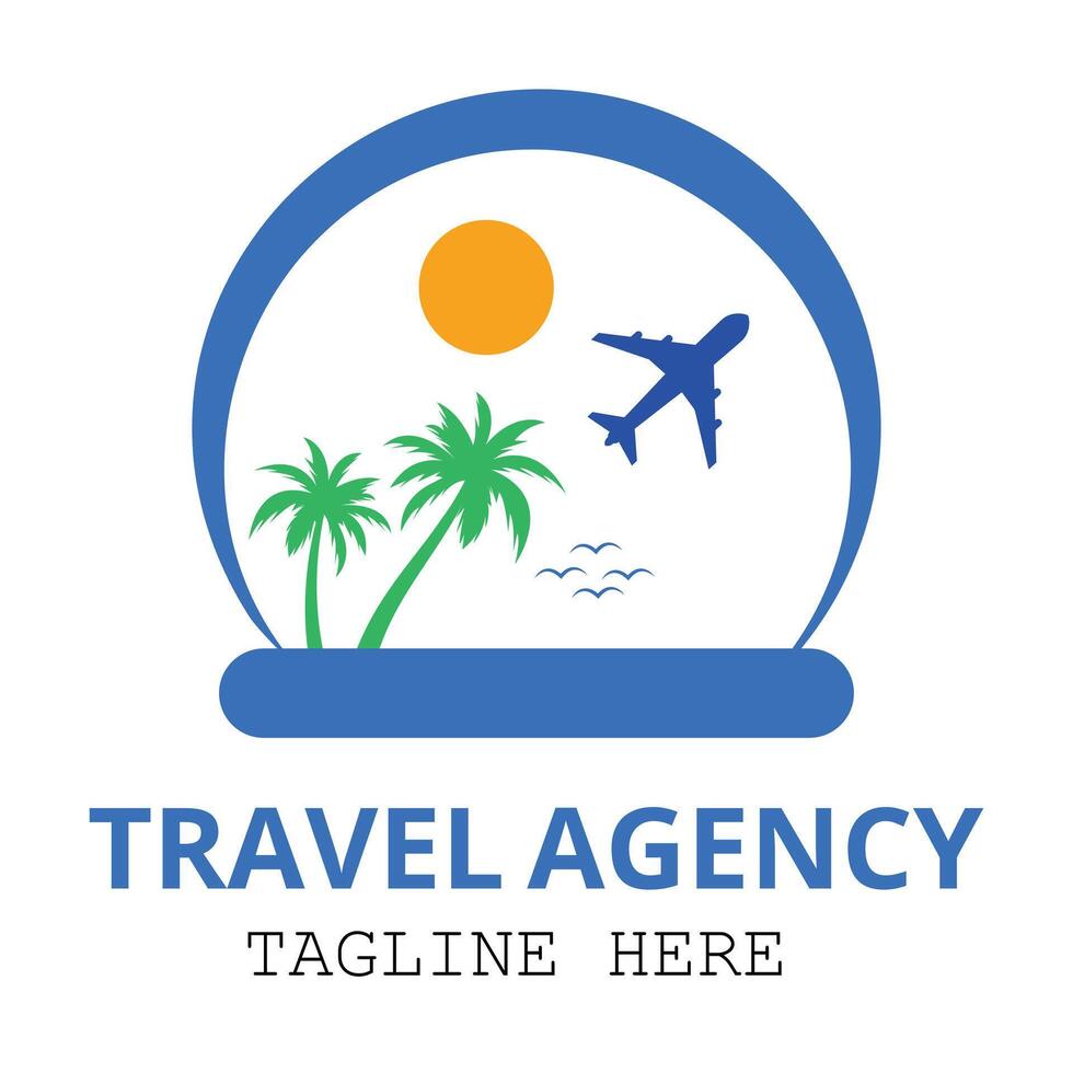 Modern Travel Logo Text collection template design for travel Agency vector