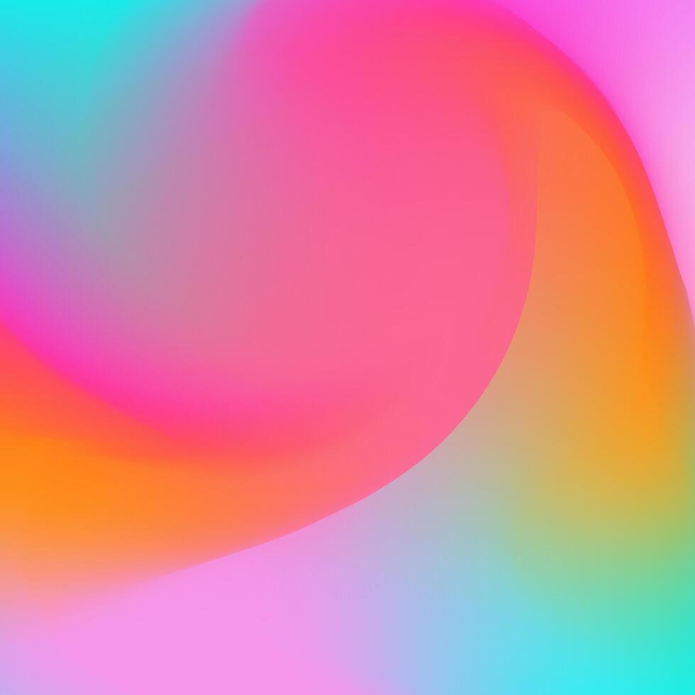 Mixture of rainbow gradients in wave shape. Background is swirl of bright colors. illustration of multicolor blurred pattern. vector