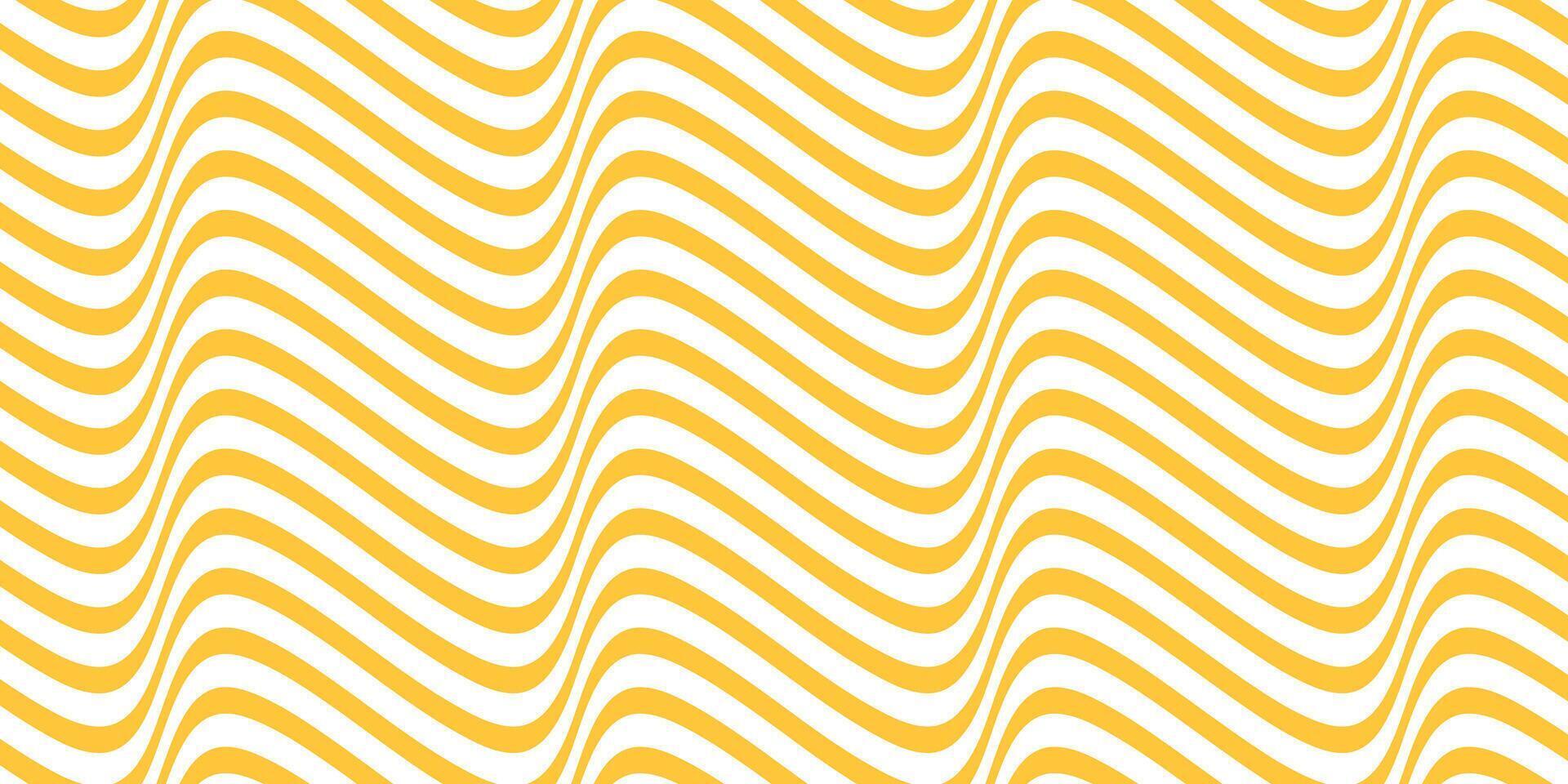 Horizontal wavy noodle background. Linear twisted pattern for ramen design. Psychedelic striped banner. vector