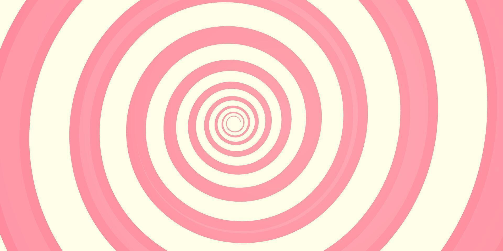 Candy pink spiral. Strawberry curled background. Poster with texture and color of yogurt and marshmallows vector