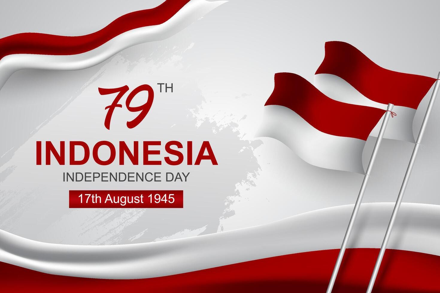 Illustration of Indonesian independence day celebration vector
