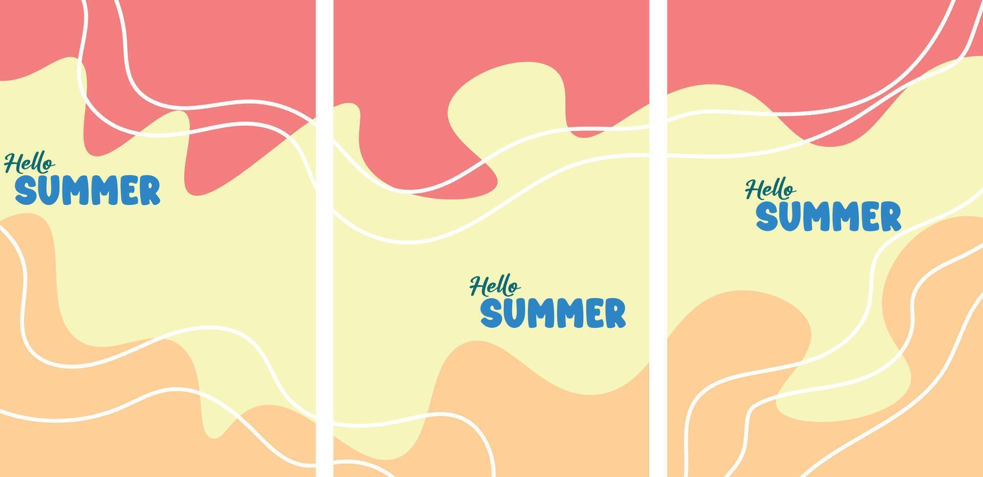 Summer beach for banner, poster and background. Summer element design illustration vector