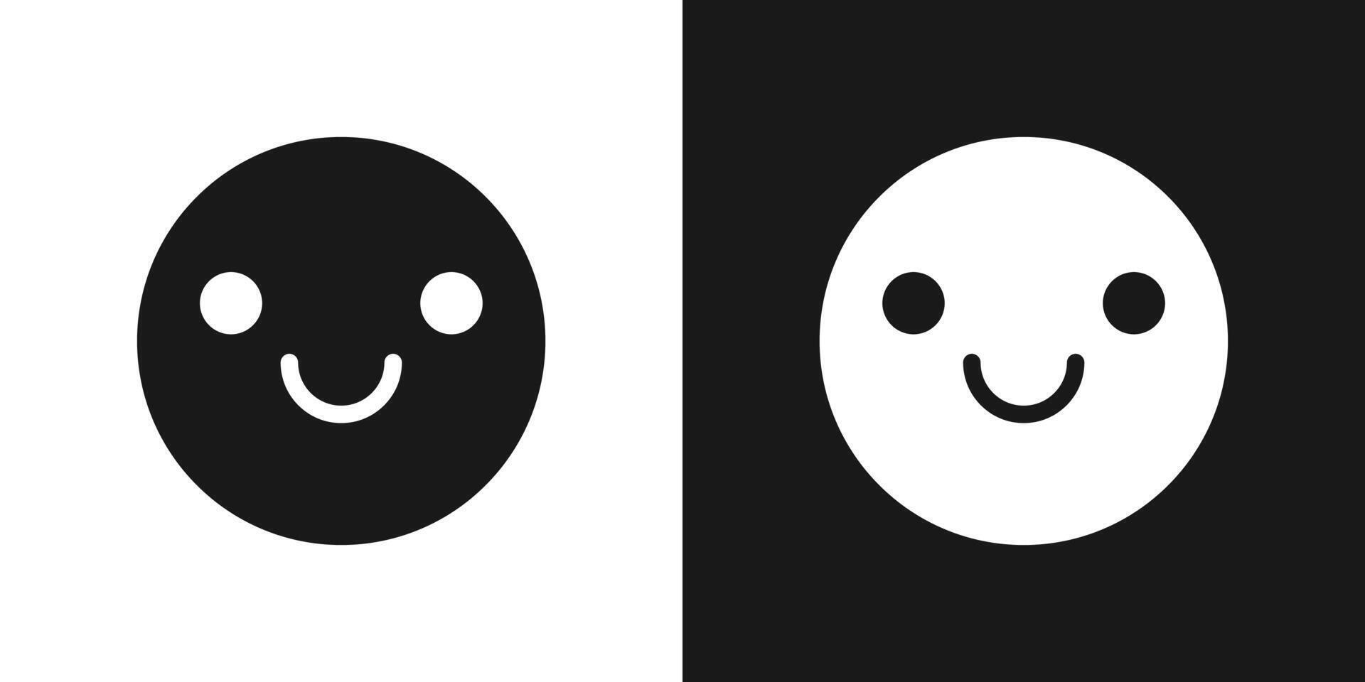 Happy smile icon flat design isolate on white background. illustration vector