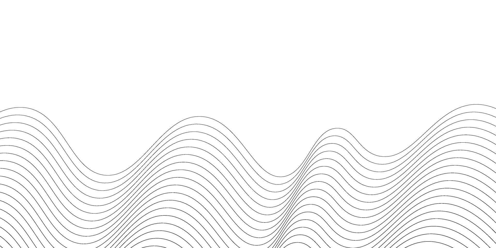 Abstract wavy line background vector