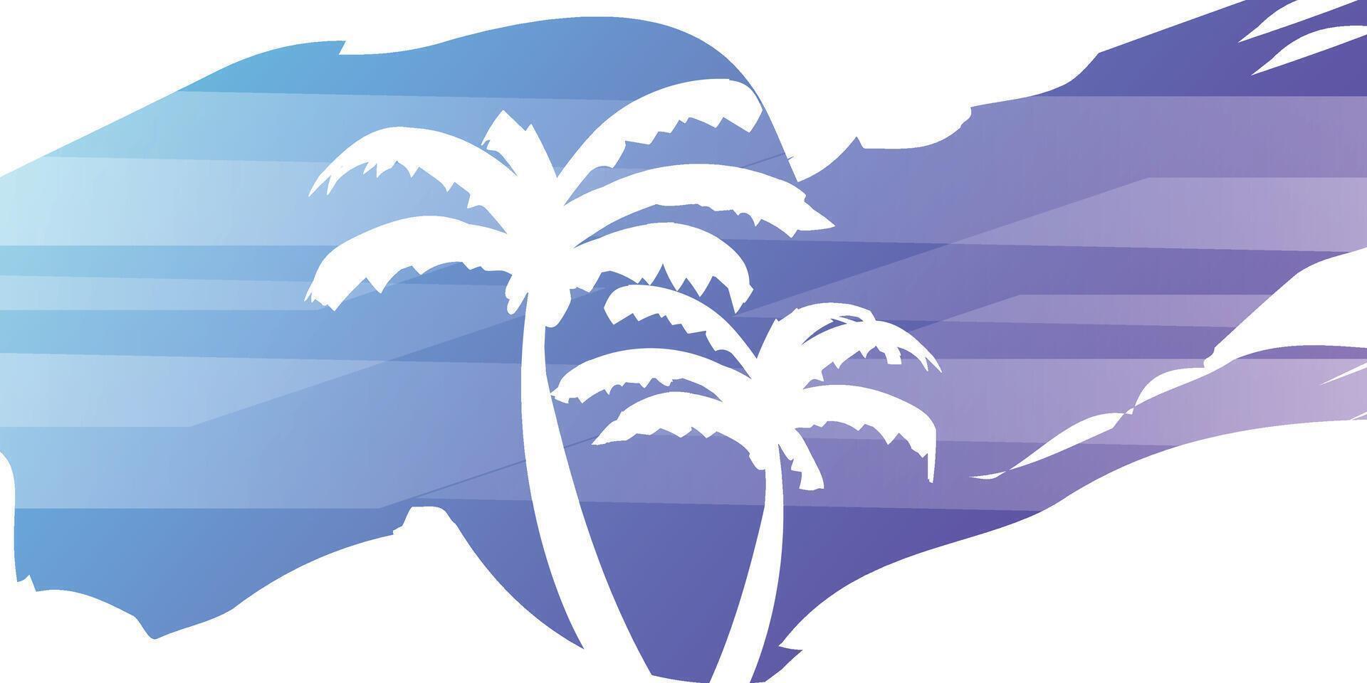 Summer background with palm trees, summer holiday for your season graphic design. illustration. vector