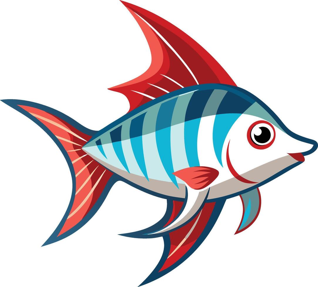 A Illustration of Swordtail Fish vector