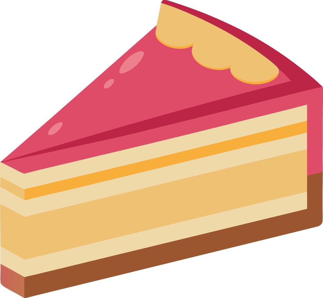 cake piece illustration vector