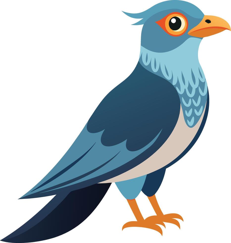 A Cuckoo Bird art illustration vector