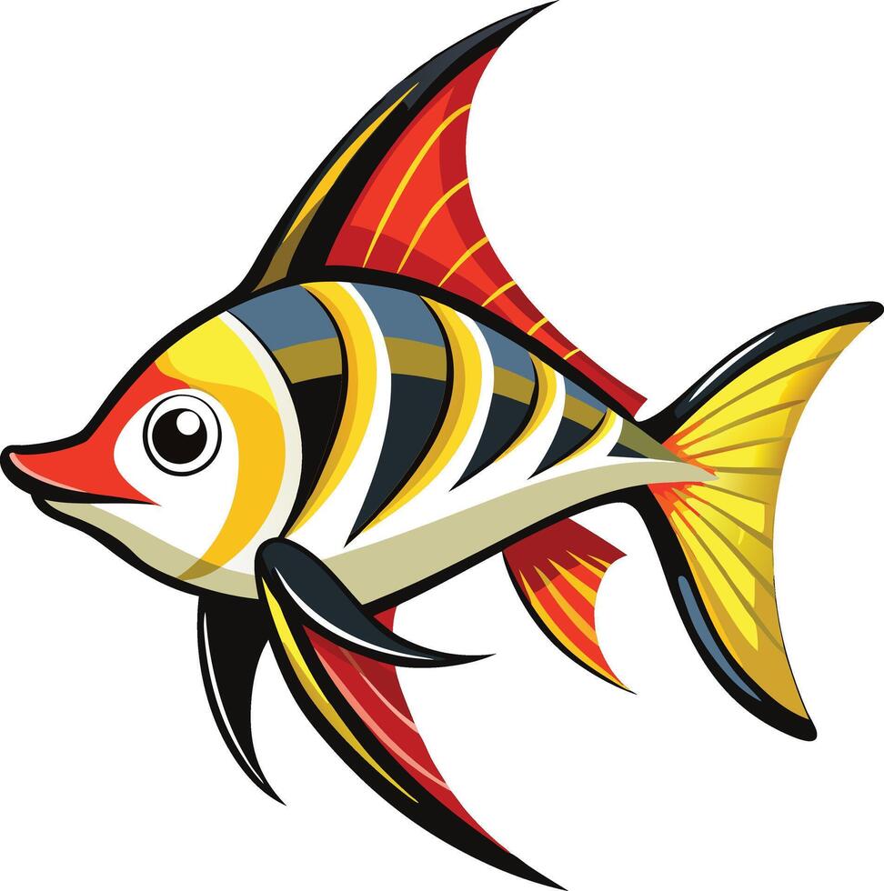 A Illustration of Swordtail Fish vector
