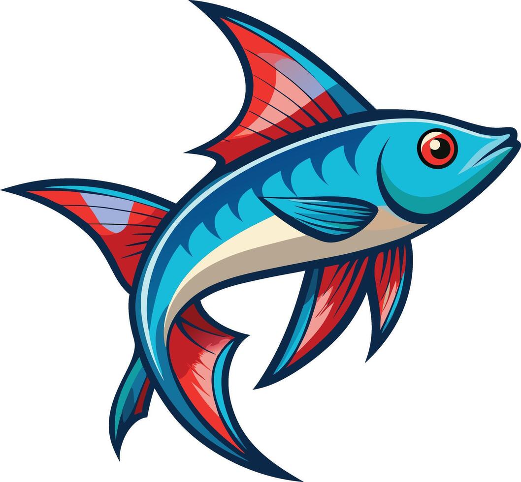 A Illustration of Swordtail Fish vector