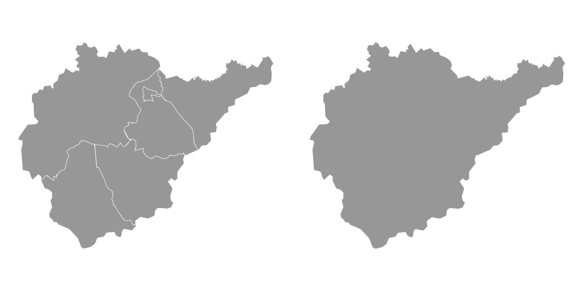 Jewish Autonomous Oblast map, administrative division of Russia. illustration. vector