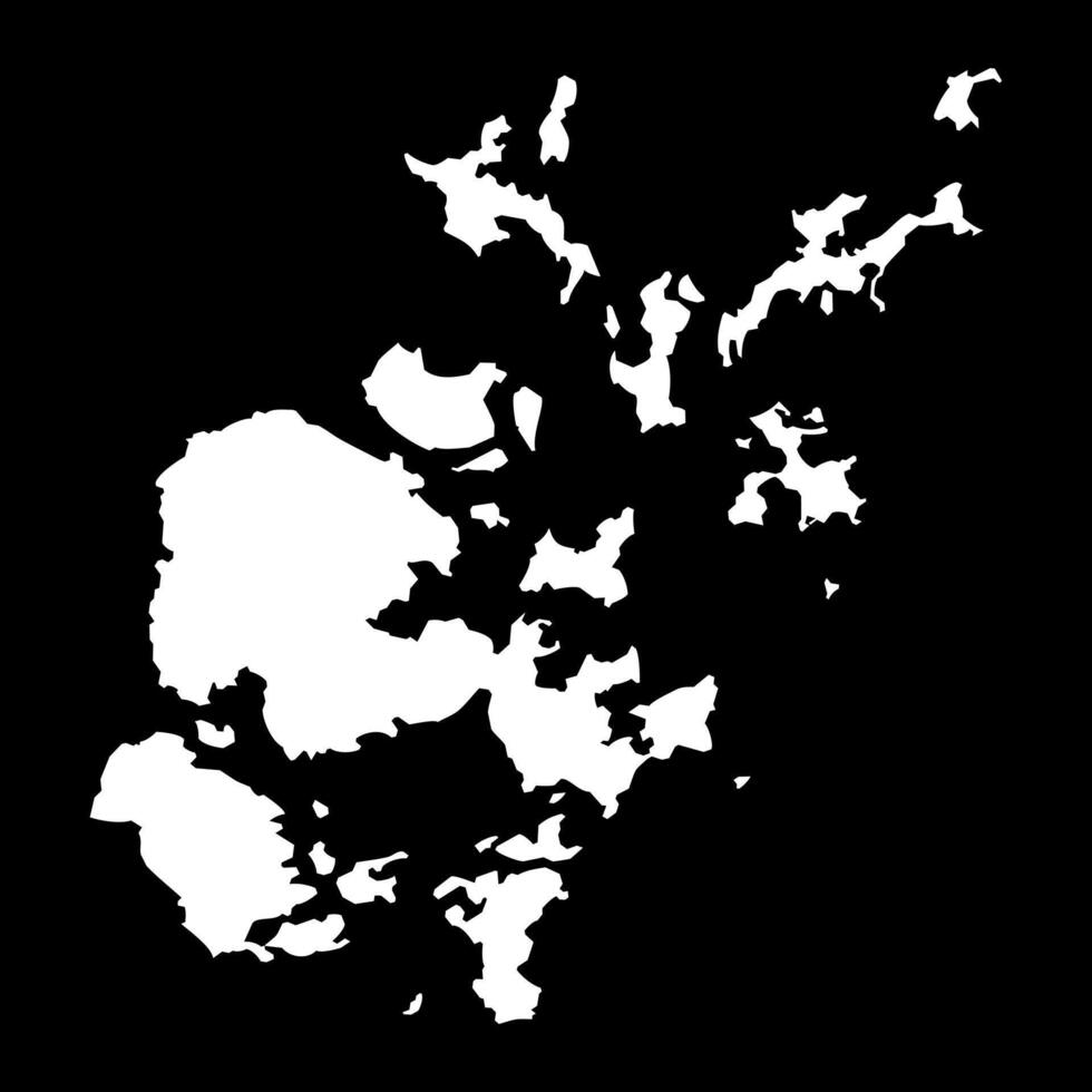 Orkney map, council area of Scotland. illustration. vector