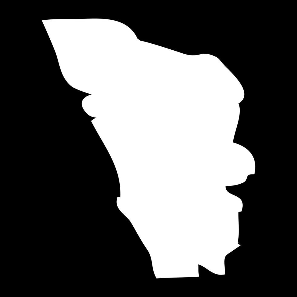 Goa state map, administrative division of India. illustration. vector