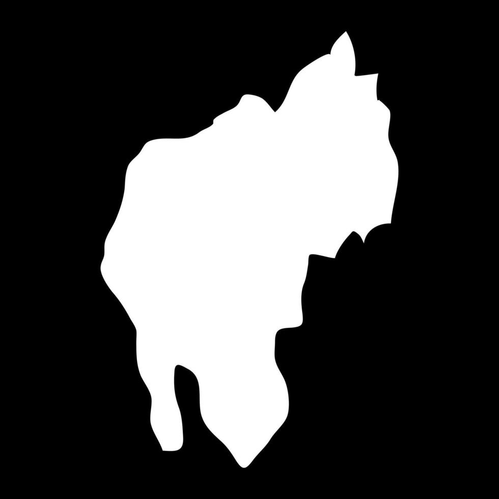 Tripura state map, administrative division of India. illustration. vector