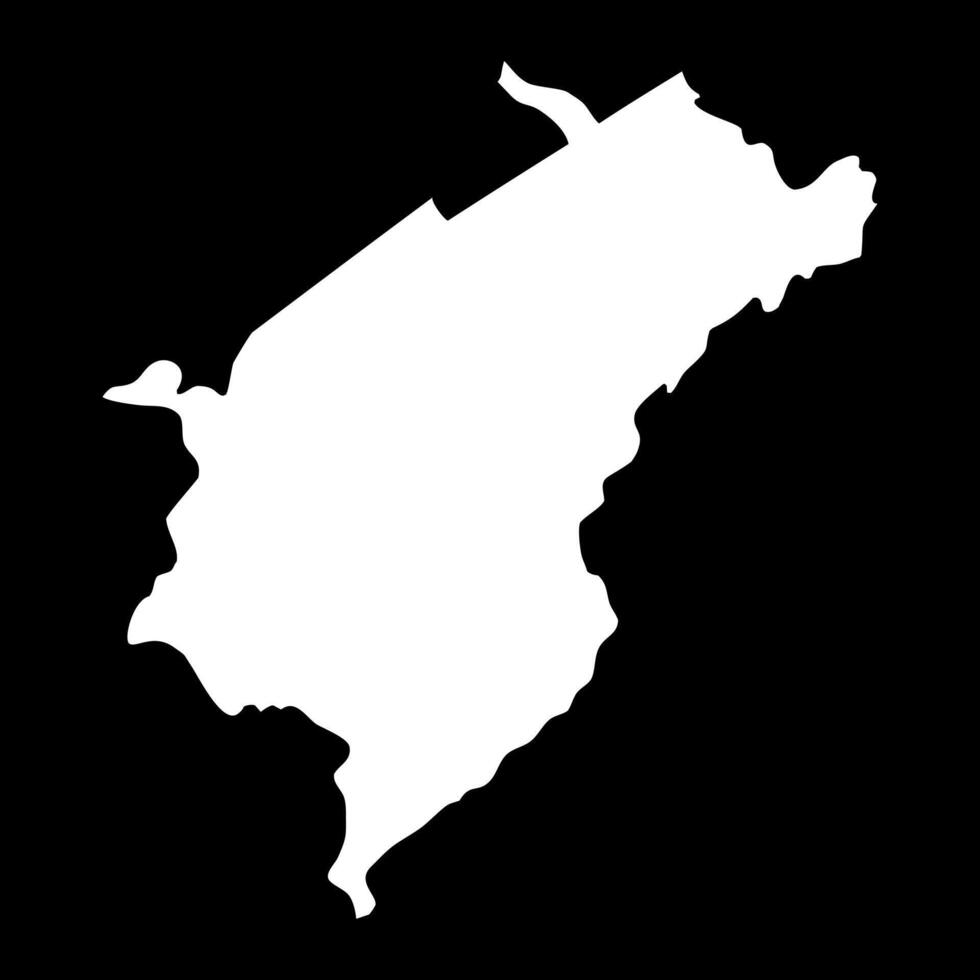 Merida state map, administrative division of Venezuela. vector