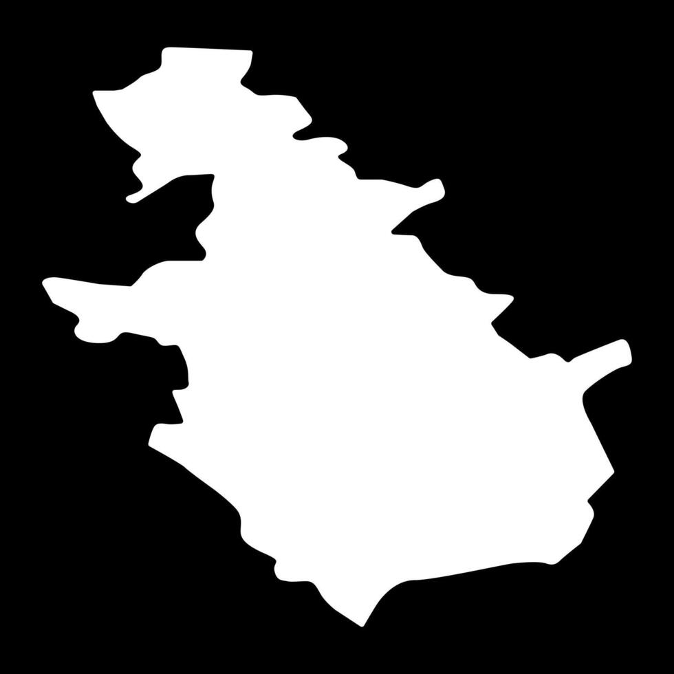North Lanarkshire map, council area of Scotland. illustration. vector