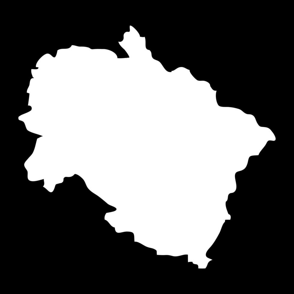 Uttarakhand state map, administrative division of India. illustration. vector