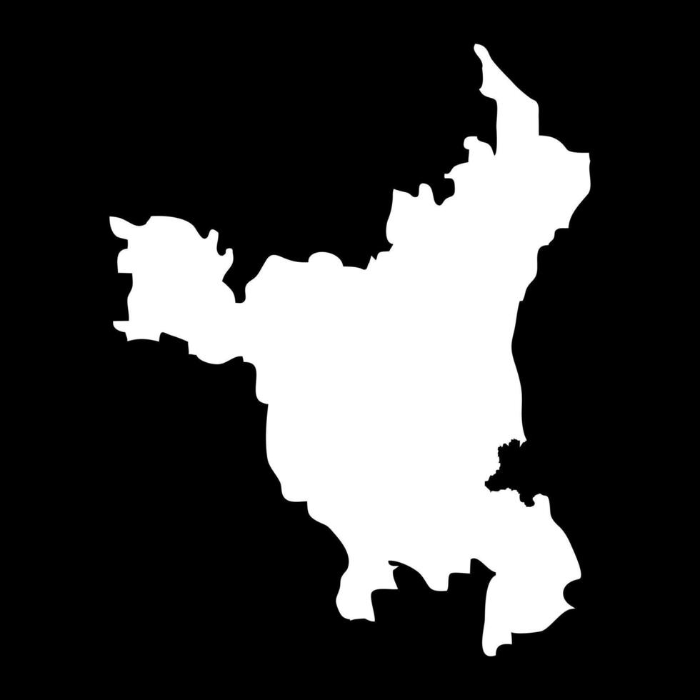 Haryana state map, administrative division of India. illustration. vector