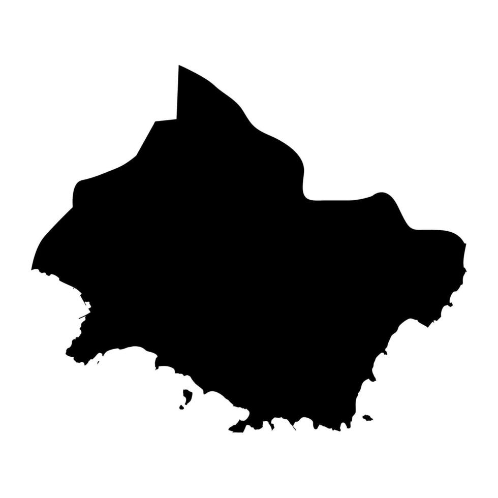 Saint George Parish map, administrative division of Saint Vincent and the Grenadines. illustration. vector