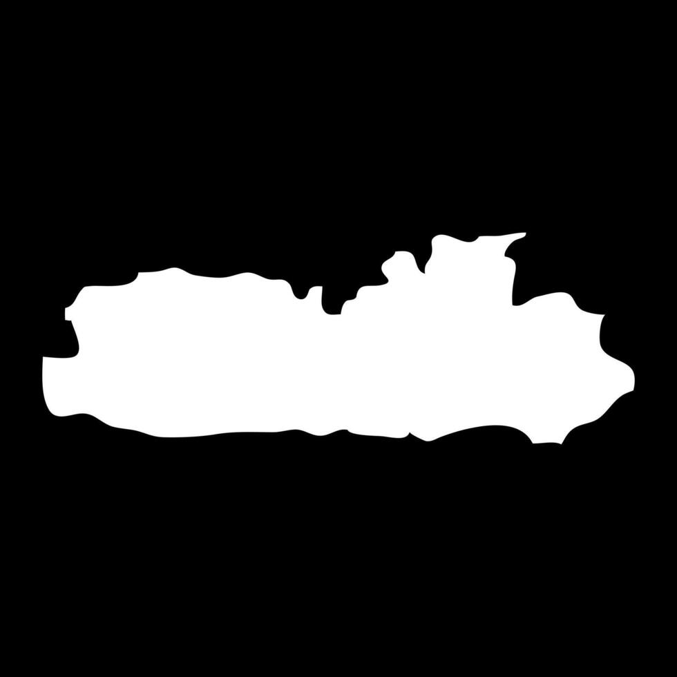 Meghalaya state map, administrative division of India. illustration. vector