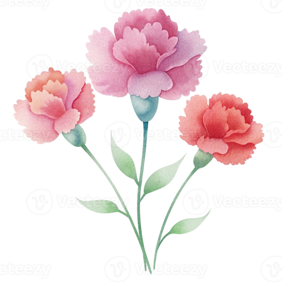 aigenerated watercolor drawing of a canations png