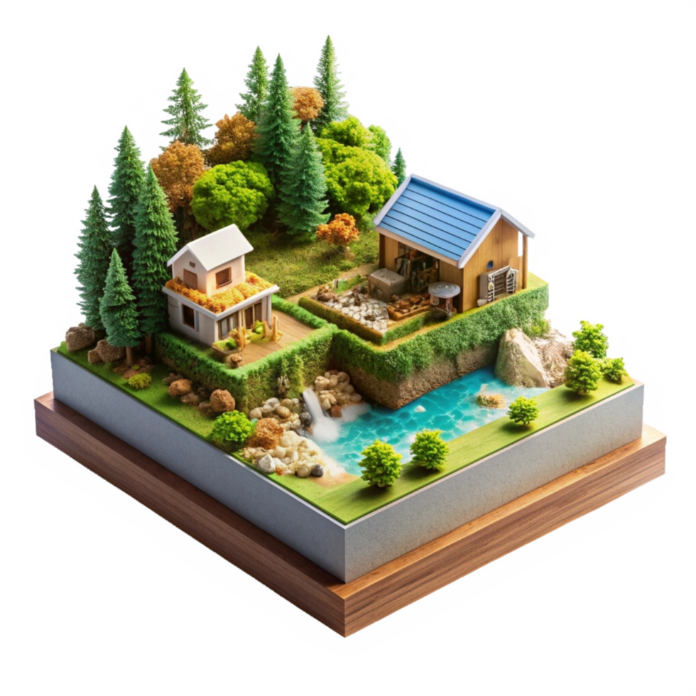 Beautiful High Quality 3d Isometric View Image Isolated on Transparent Background png