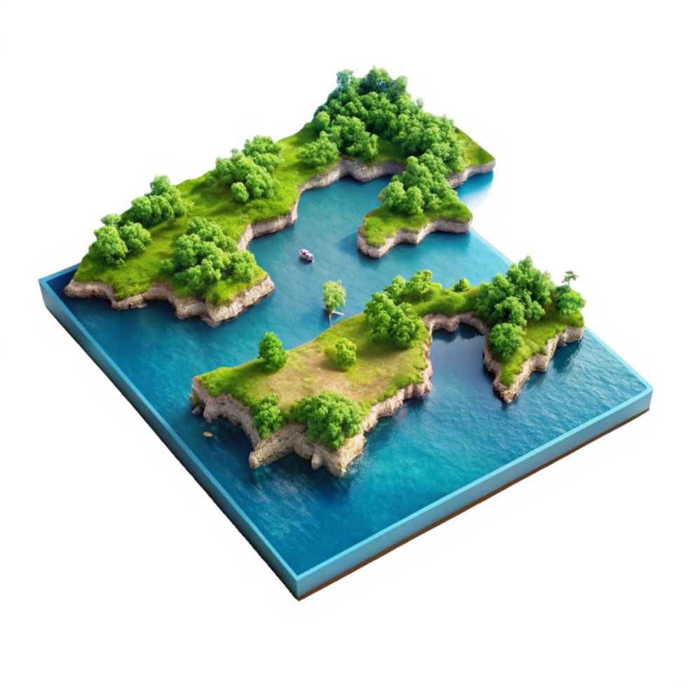 Beautiful High Quality 3d Isometric View Image Isolated on Transparent Background png