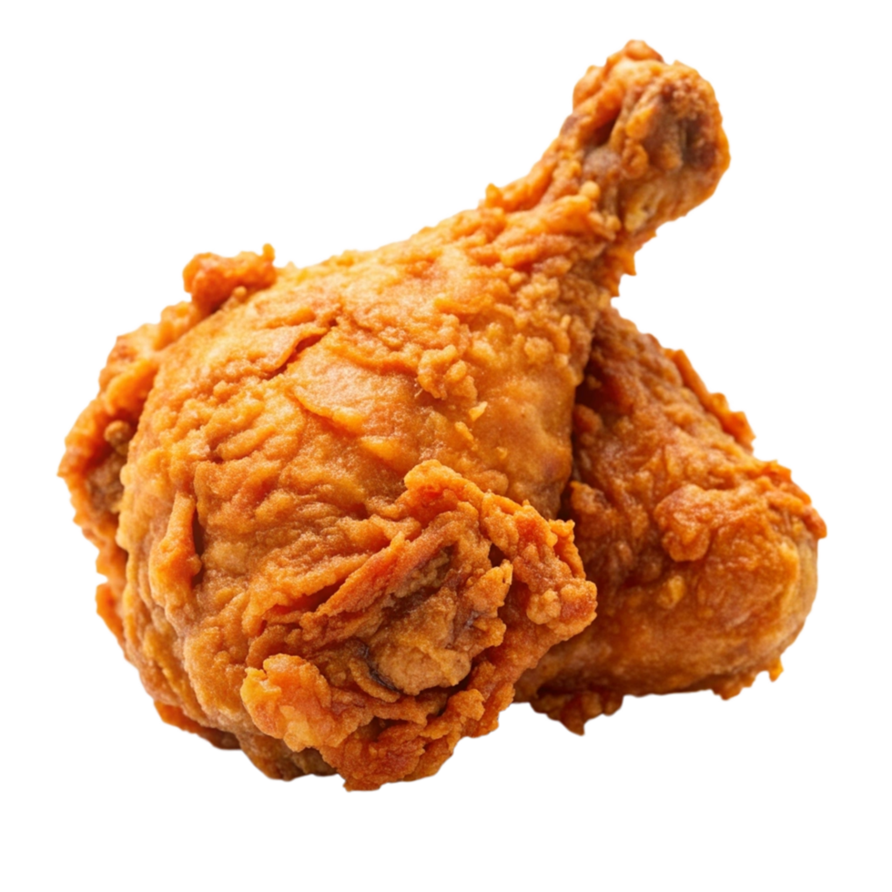 Delicious fried chicken on transparent background png