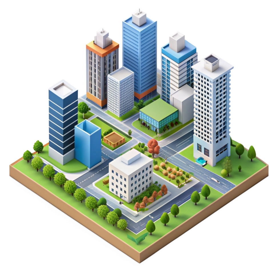Beautiful High Quality 3d Isometric View Image Isolated on Transparent Background png