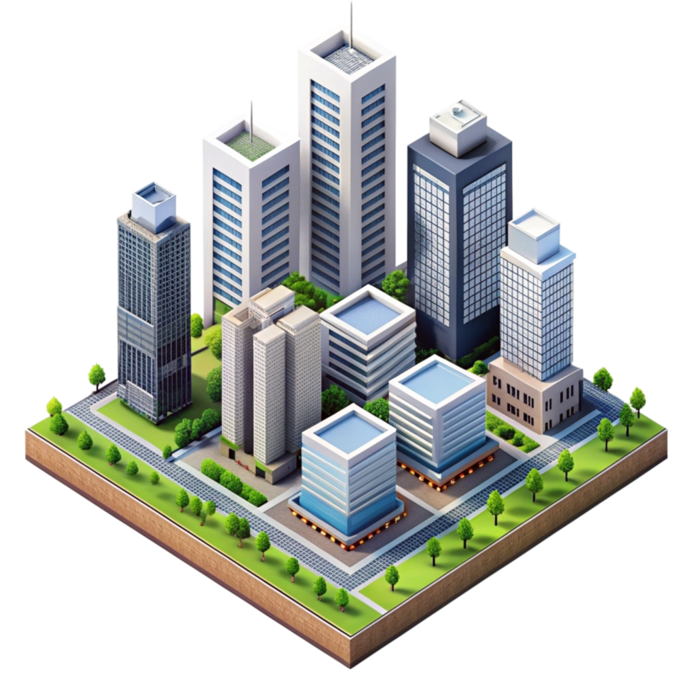 Beautiful High Quality 3d Isometric View Image Isolated on Transparent Background png