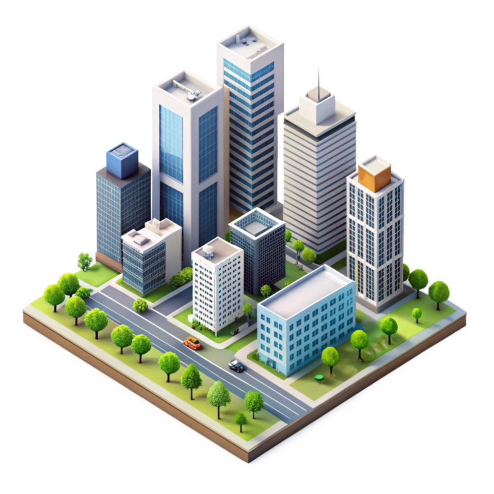 Beautiful High Quality 3d Isometric View Image Isolated on Transparent Background png