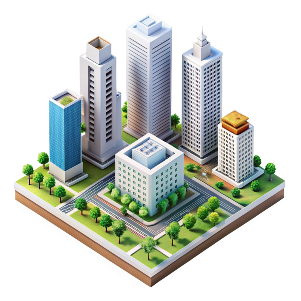 Beautiful High Quality 3d Isometric View Image Isolated on Transparent Background png