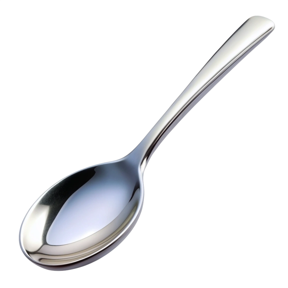 Beautiful High Quality Cutlery Spoon Isolated on Transparent Background png