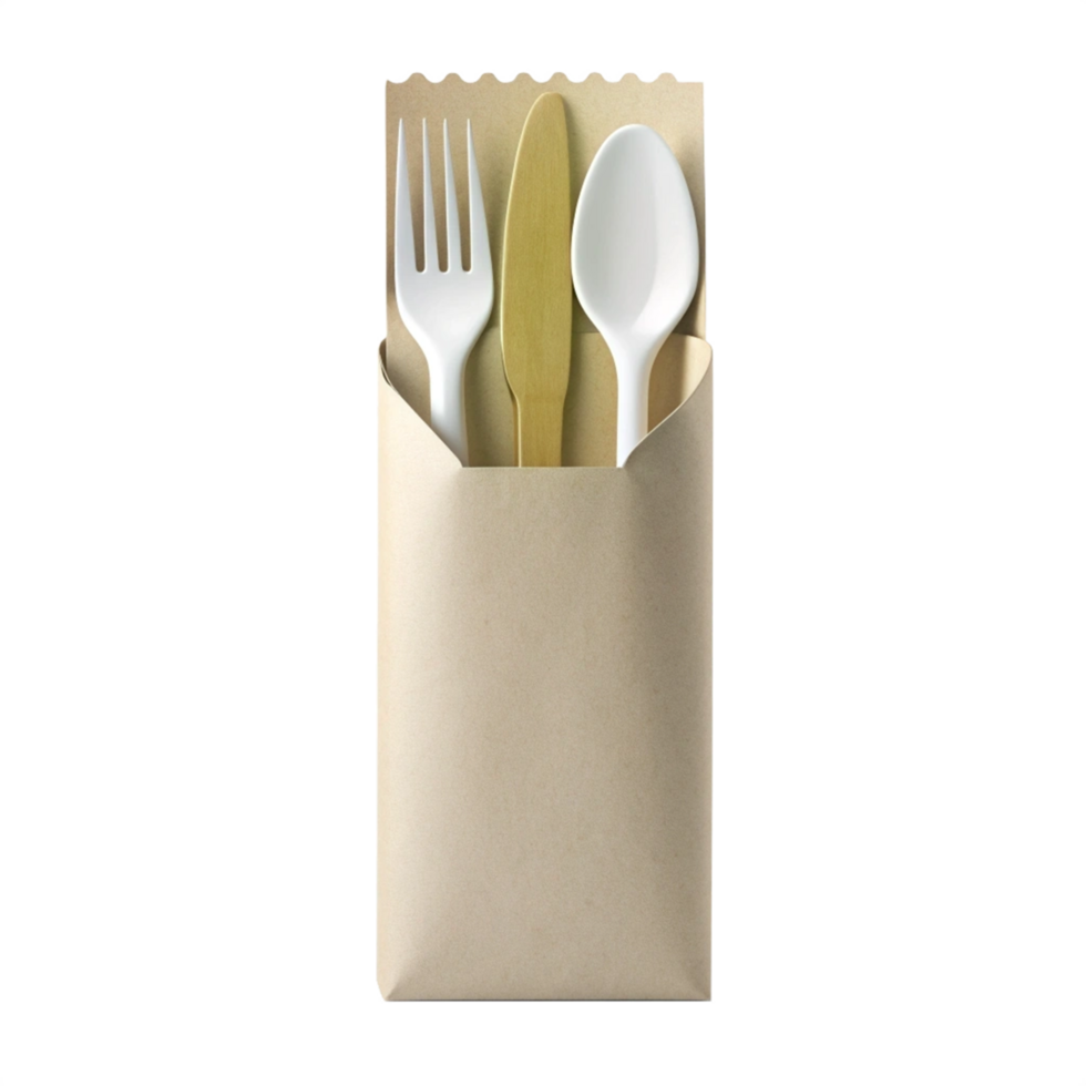 Beautiful High Quality Cutlery Pouch Isolated on Transparent Background png