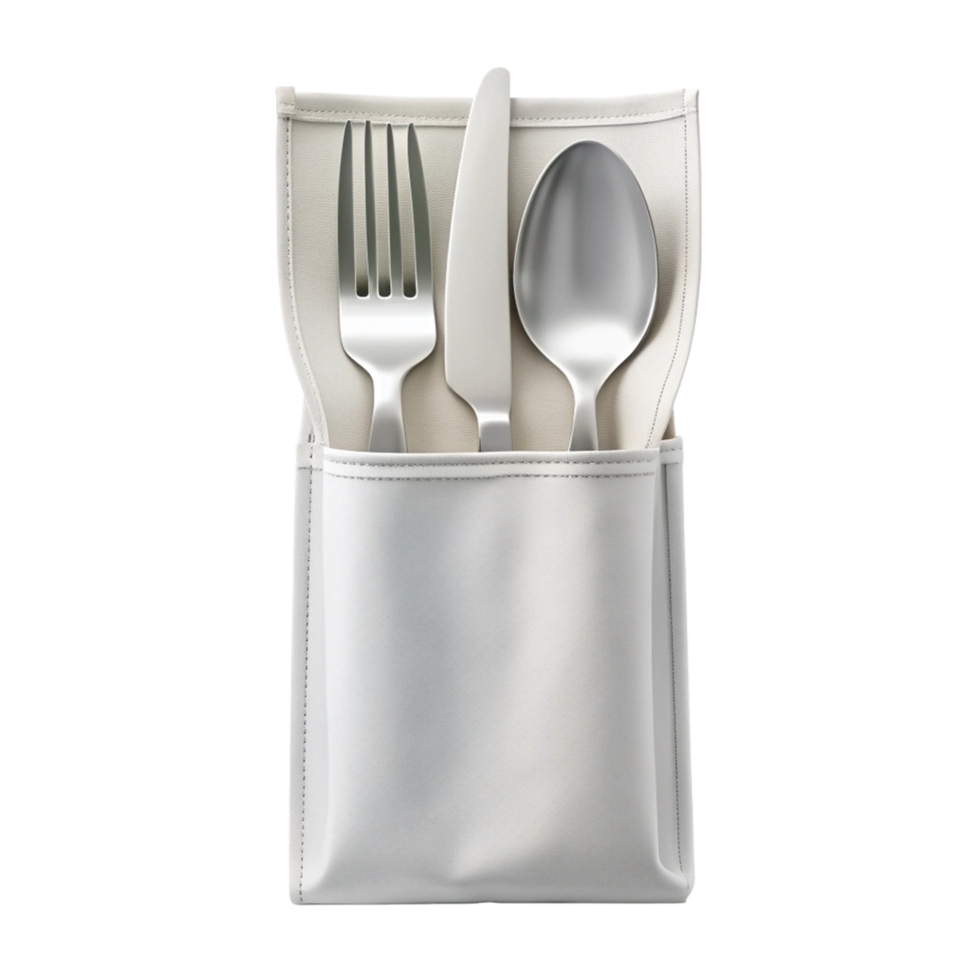 Beautiful High Quality Cutlery Pouch Isolated on Transparent Background png