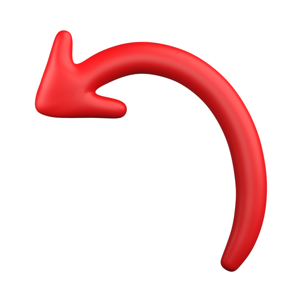 Red Arrow. 3d Red Arrow. 3D Red arrow In Different Style and shapes png