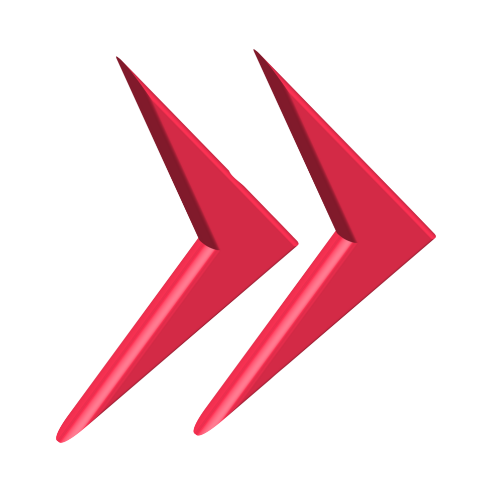 Red Arrow. 3d Red Arrow. 3D Red arrow In Different Style and shapes png