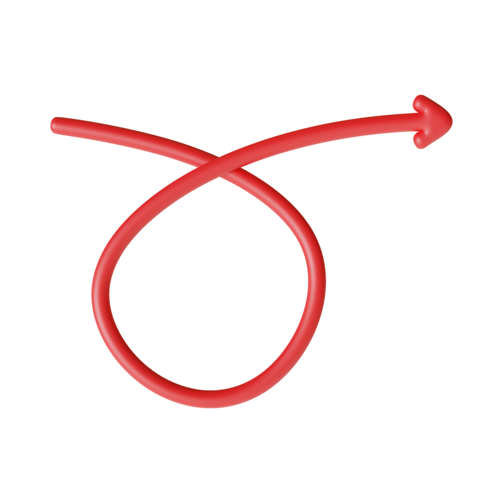 Red Arrow. 3d Red Arrow. 3D Red arrow In Different Style and shapes png