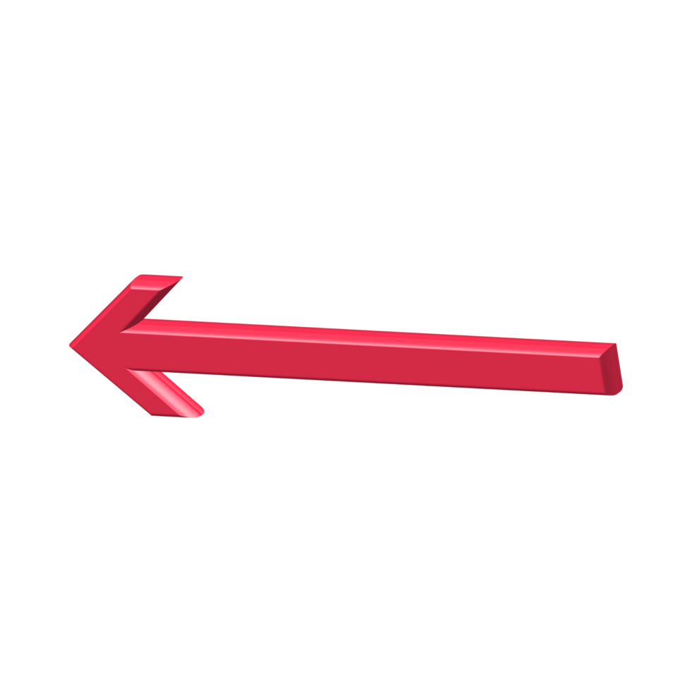 Red Arrow. 3d Red Arrow. 3D Red arrow In Different Style and shapes png