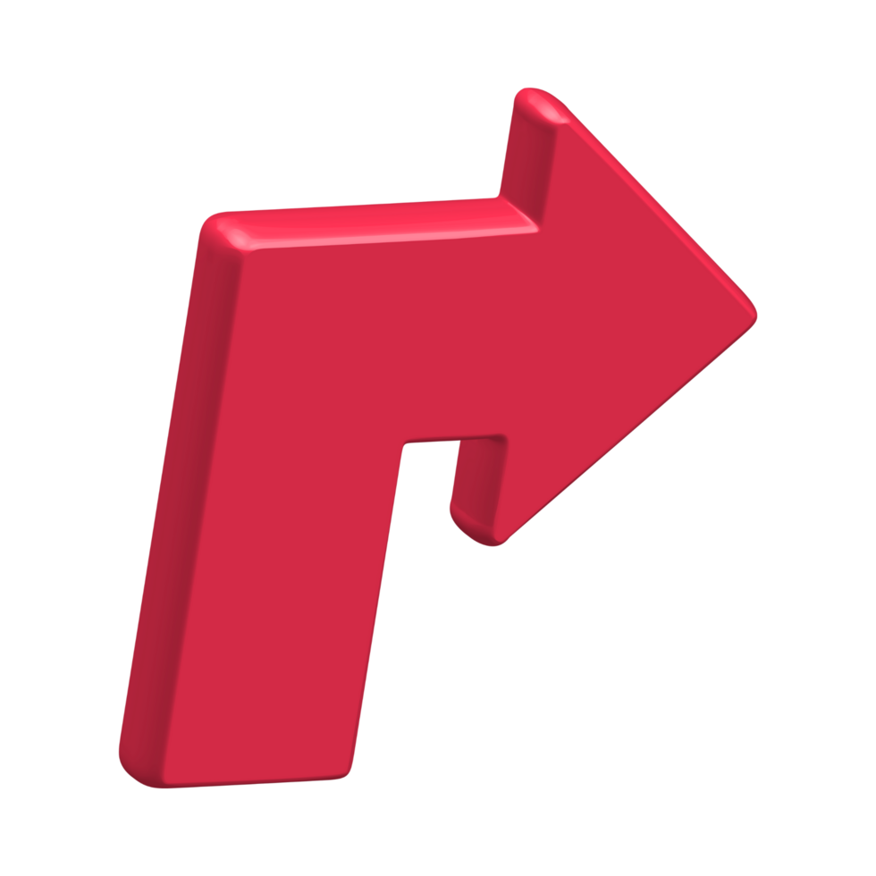 Red Arrow. 3d Red Arrow. 3D Red arrow In Different Style and shapes png